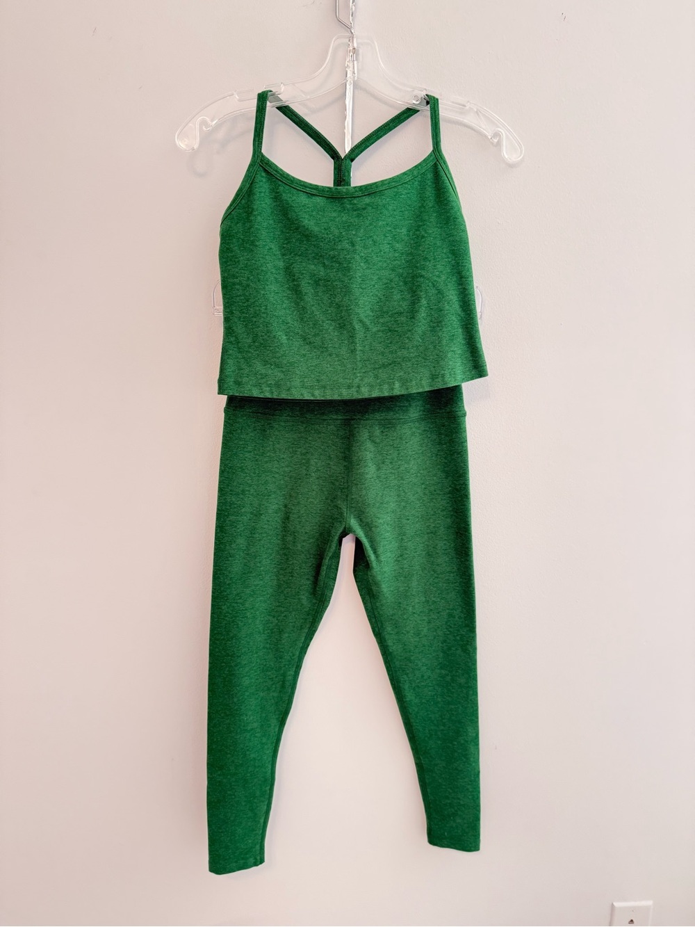 Beyond Yoga Green Two-Piece Legging Set